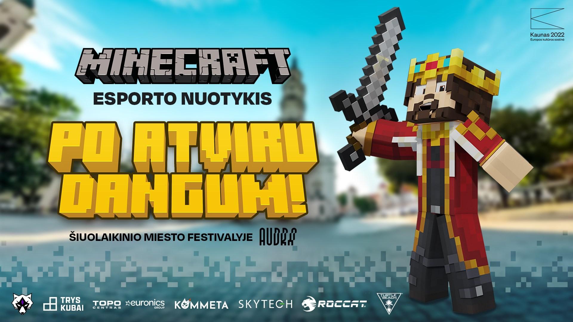 Minecraft esporto nuotykis